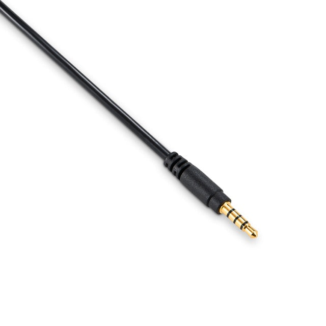 Closeup of a 3.5mm cable