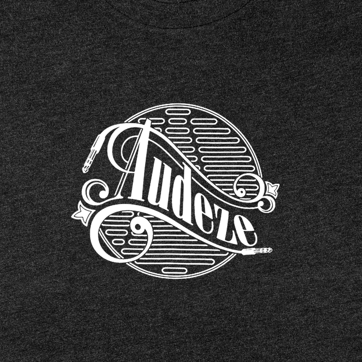 Audeze Retro Cable and Grille T-Shirt - Gray Heather