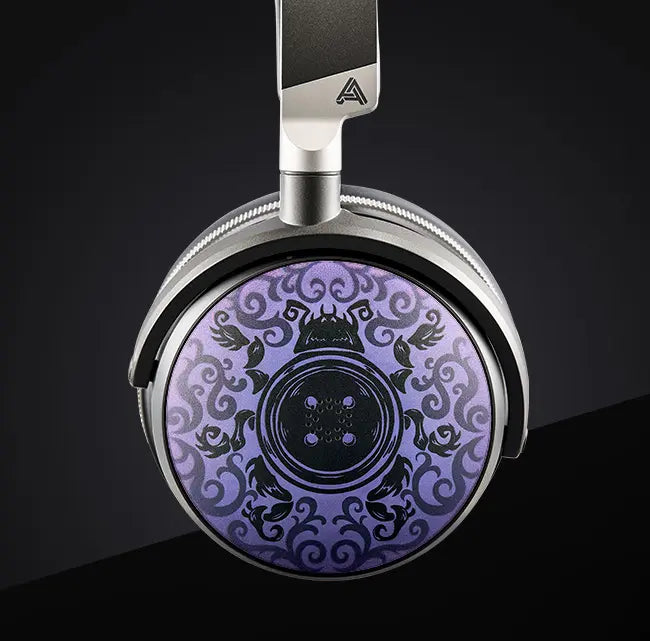 ReSkin cup on a Maxwell 2 with intricate purple beetle design