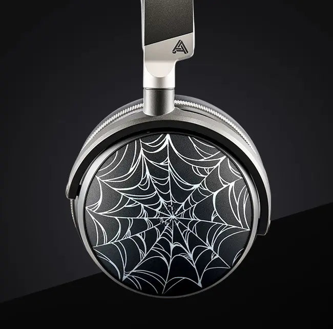 ReSkin cup on a Maxwell 2 featuring a spider web design.
