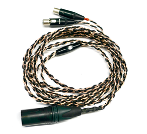 Copper and Black premium cable with balanced connector